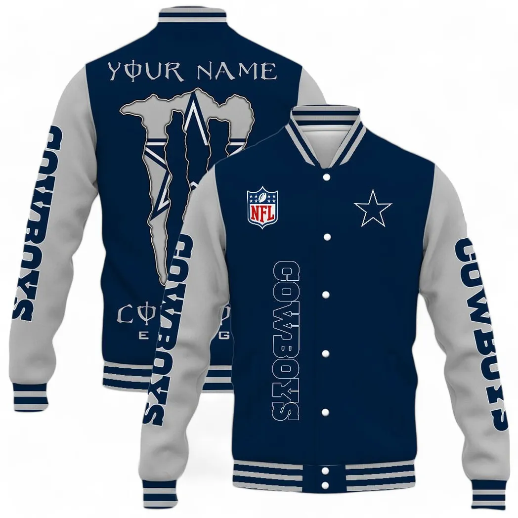 Big D Squad Baseball Jacket, Stylish Baseball Fan Gear NFL161