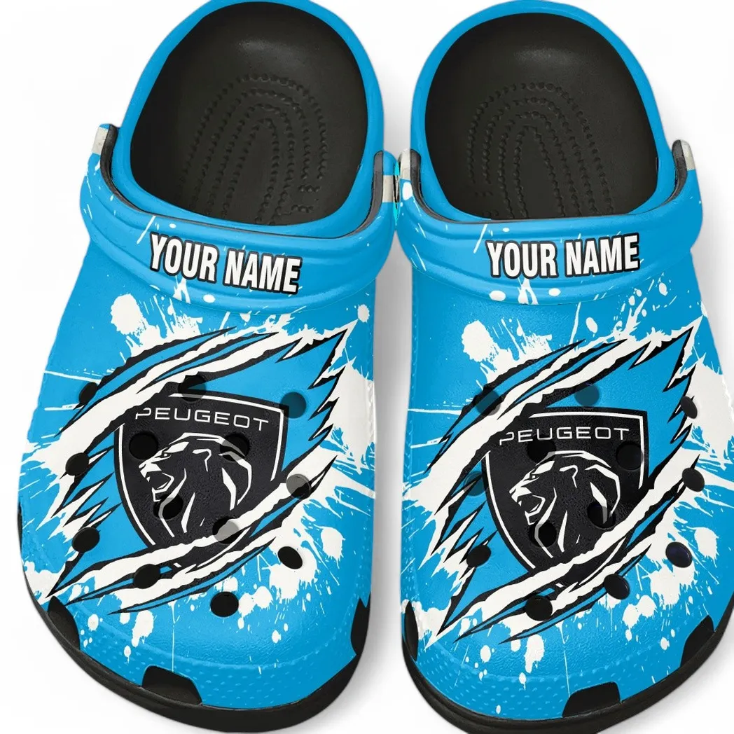 Black Custom European Sedan All Over Print Clog, Car Culture Inspired Footwear Gift for Men and Women CAR560