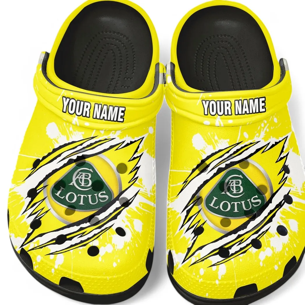 Black Custom Lightweight Roadster All Over Print Clog, Car Culture Inspired Footwear Gift for Men and Women CAR560
