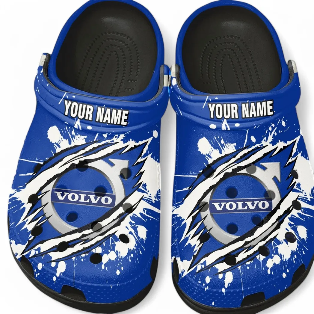 Black Custom Luxury Sedan All Over Print Clog, Car Culture Inspired Footwear Gift for Men and Women CAR560