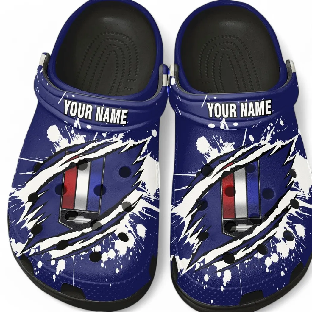 Black Edition American Pony Car Inspired All Over Print Clog, Perfect Gift Footwear for Automotive Enthusiasts CAR560