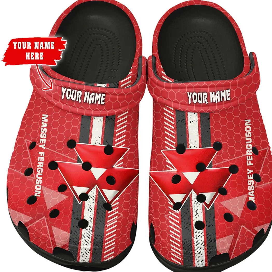 Black Edition Precision Agriculture Tractor Inspired All Over Print Clog, Perfect Gift Footwear for Automotive Enthusiasts CAR820