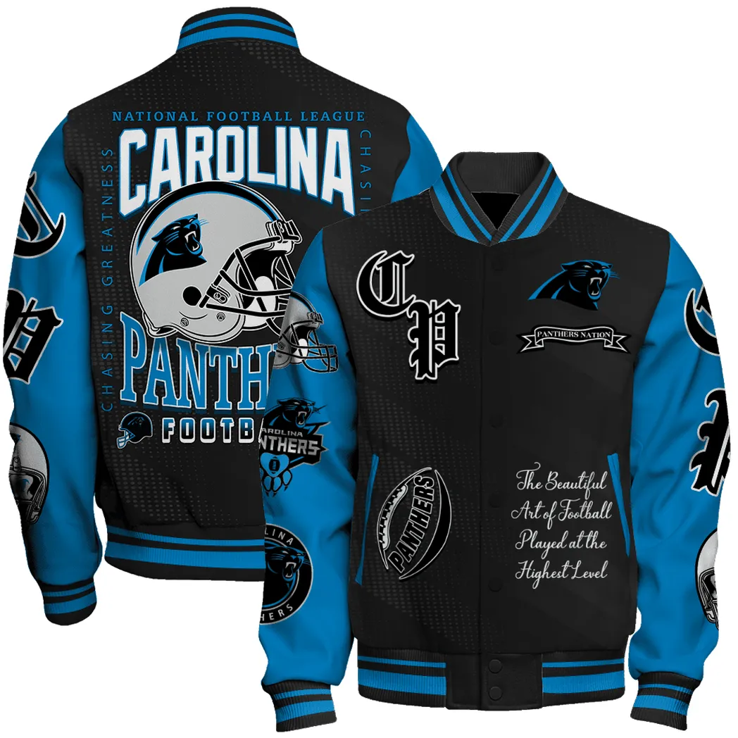 Black Pride Baseball Jacket, Custom Varsity Fan Jacket NFL810