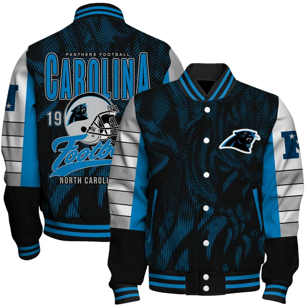 Black Pride Baseball Jacket, Loyal Supporter Varsity Gear NFL550