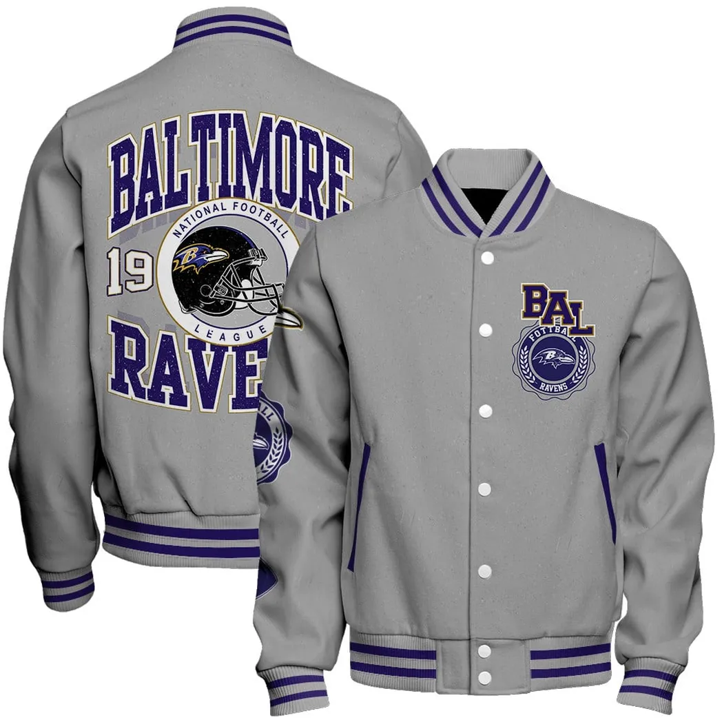 Black Talons Baseball Jacket, Bold Varsity Game Jacket NFL550