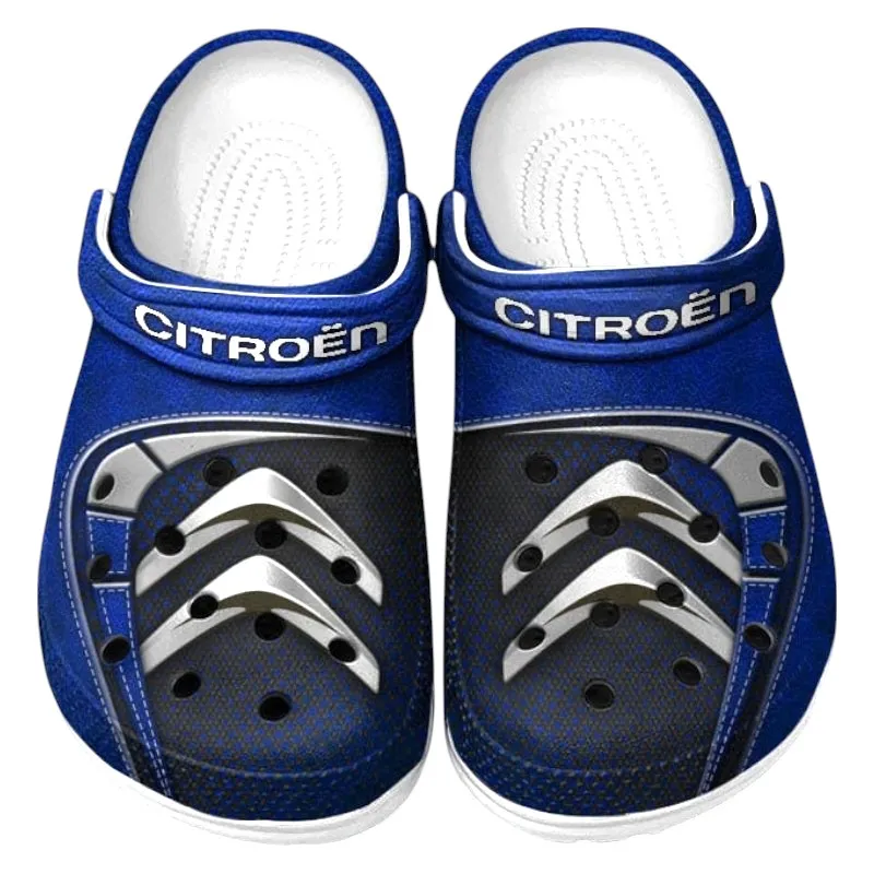 Blue Custom Comfortable Sedan All Over Print Clog, Car Culture Inspired Footwear Gift for Men and Women CAR177