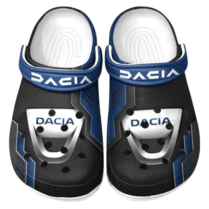 Blue Custom Everyday Sedan All Over Print Clog, Car Culture Inspired Footwear Gift for Men and Women CAR185