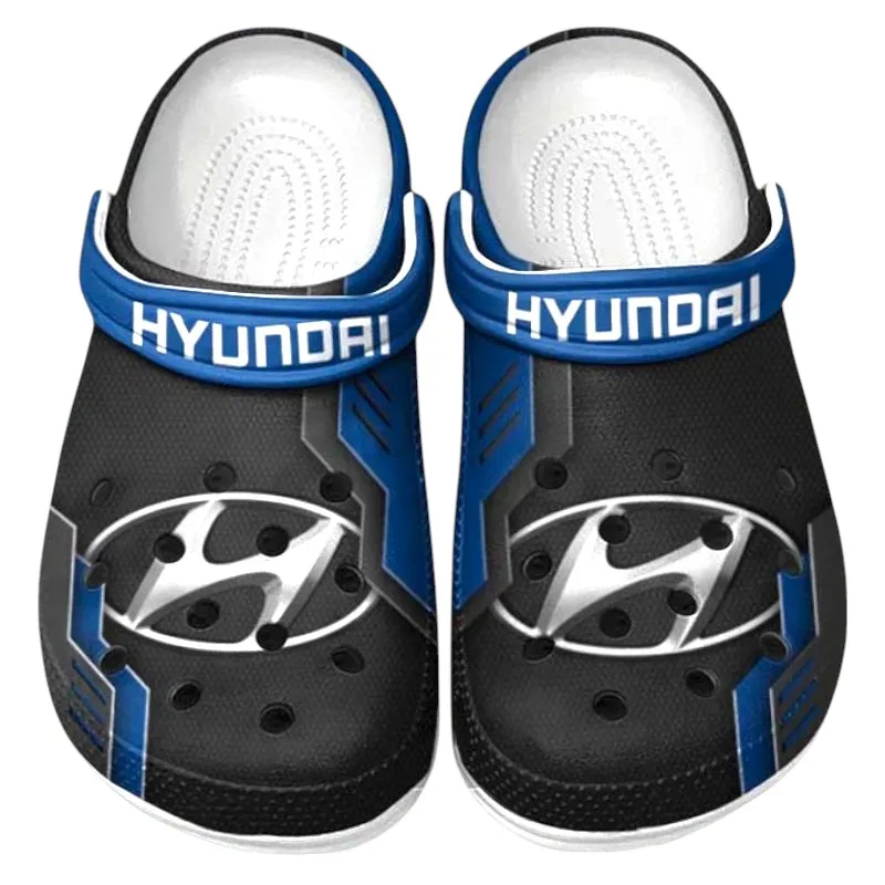 Blue Custom Hatchback All Over Print Clog, Car Culture Inspired Footwear Gift for Men and Women CAR185