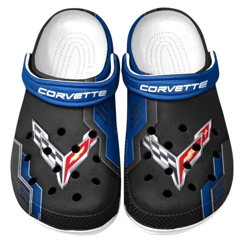 Blue Custom Practical Hatchback All Over Print Clog, Car Culture Inspired Footwear Gift for Men and Women CAR185