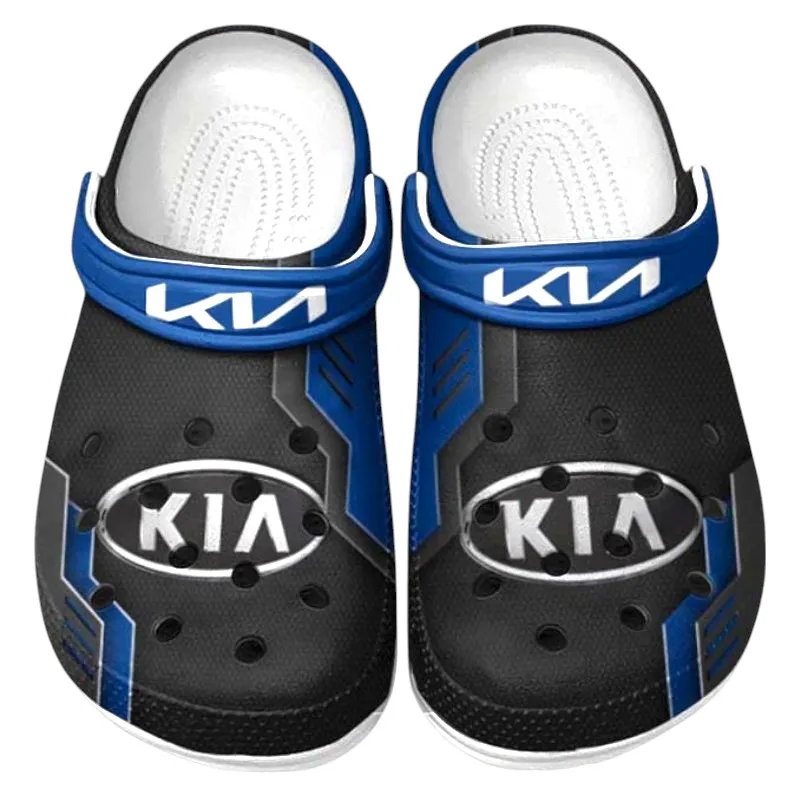 Blue Edition Car Inspired All Over Print Clog, Perfect Gift Footwear for Automotive Enthusiasts CAR185