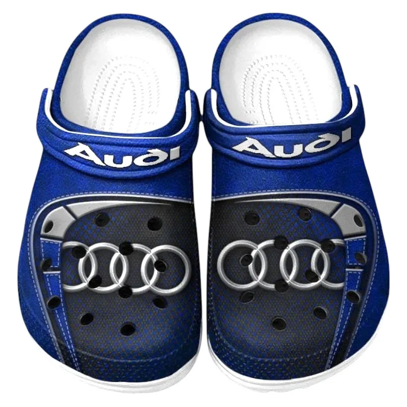 Blue Edition High-End Automobile Inspired All Over Print Clog, Perfect Gift Footwear for Automotive Enthusiasts CAR177