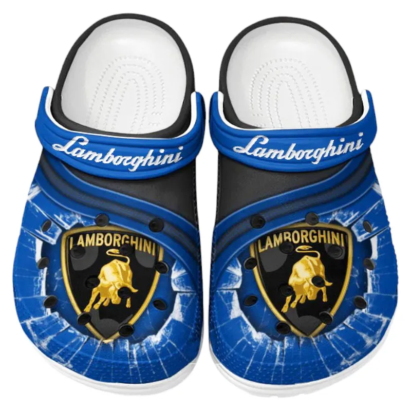 Blue Edition High-Performance Coupe Inspired All Over Print Clog, Perfect Gift Footwear for Automotive Enthusiasts CAR188