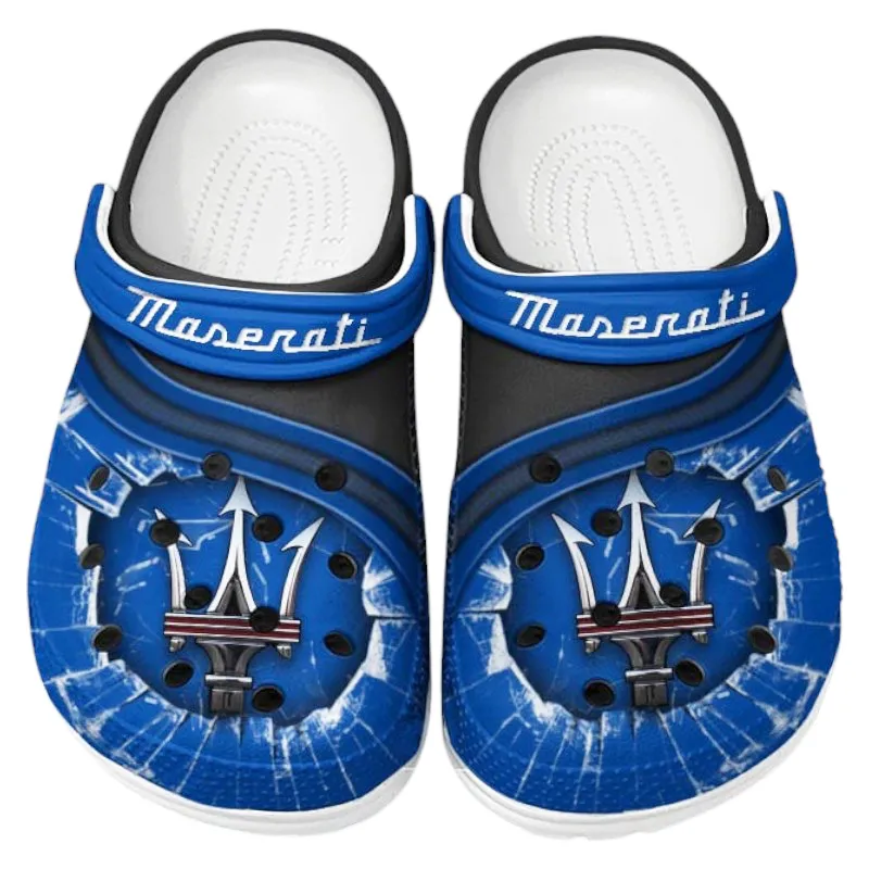 Blue Edition Performance Sedan Inspired All Over Print Clog, Perfect Gift Footwear for Automotive Enthusiasts CAR188