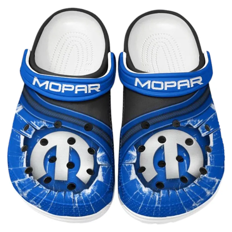 Blue Edition Performance Vehicle Heritage Inspired All Over Print Clog, Perfect Gift Footwear for Automotive Enthusiasts CAR188