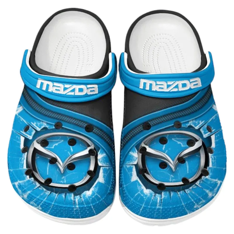Blue Edition Sport Hatchback Inspired All Over Print Clog, Perfect Gift Footwear for Automotive Enthusiasts CAR188
