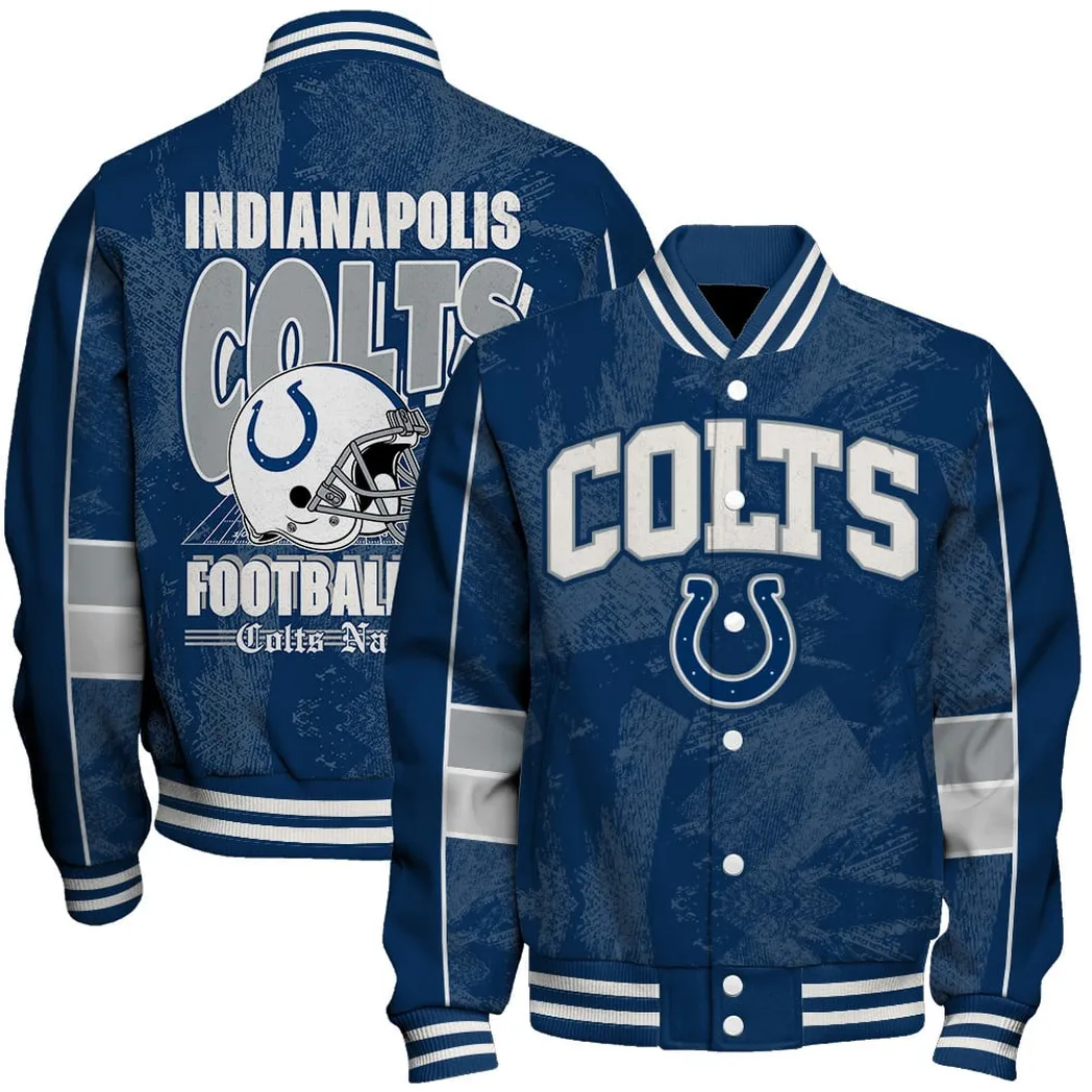 Blue Hooves Baseball Jacket, Daily Sport Fan Jacket NFL550