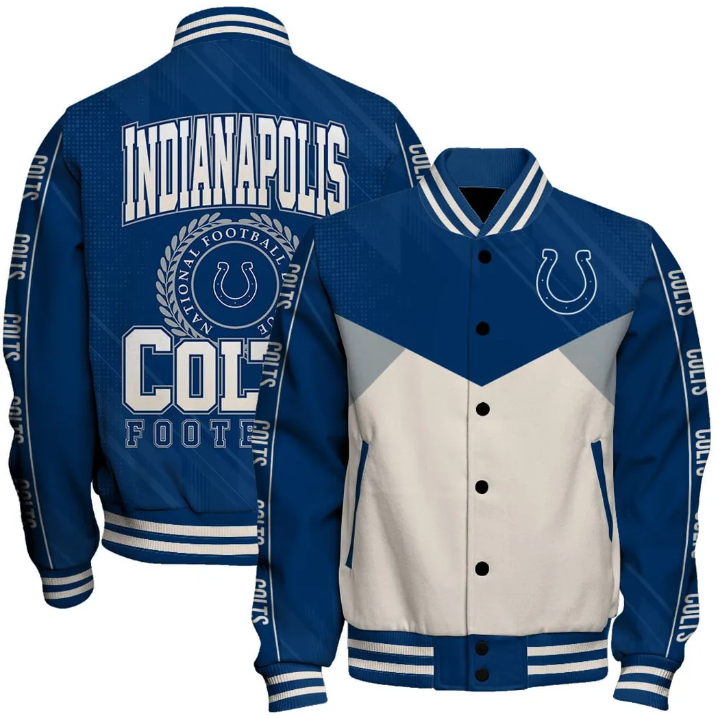 Blue Hooves Baseball Jacket, Ultimate Game-Day Jacket NFL550