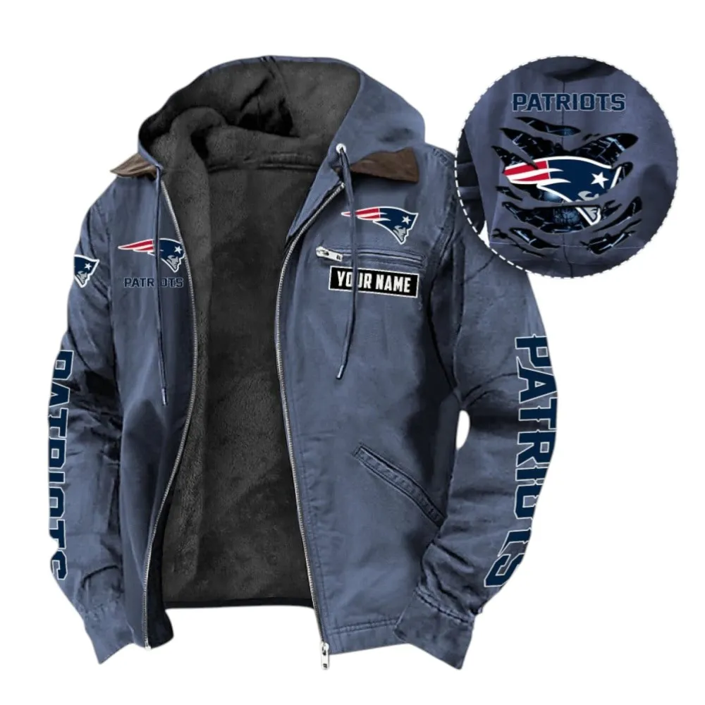Blue Pride Hooded And Flannel Hoodie, Game Ready Flannel Hoodie NFL135 - Navy Blue