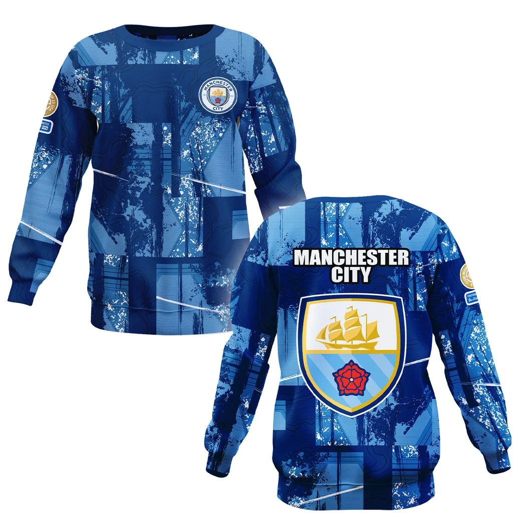 Blue Shirt Side Sweatshirt, Performance Sport Fan Sweatshirt HVN1083MC