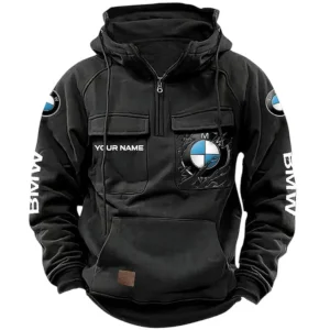 Performance Coupe Tactical Quarter Zip Hoodie, Exclusive Logo Hoodie For Car Enthusiasts CAR164 - Black