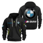 Premium Crossover Hoodie Half Zipper, All Over Print Hoodie Gift For Premium Crossover Enthusiasts CAR200 - Black