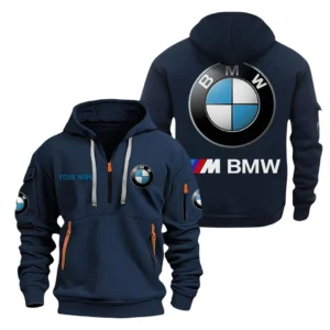Exclusive Logo Hoodie Half Zipper For Business Car Enthusiasts, Gift For Business Car Fans CAR200 - Navy