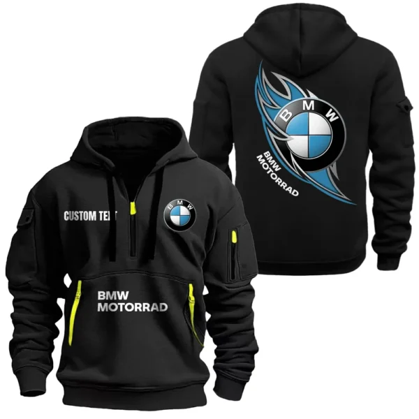 Hoodie Half Zipper Exclusive Logo Gift For Business Car Enthusiasts CAR170 - Black