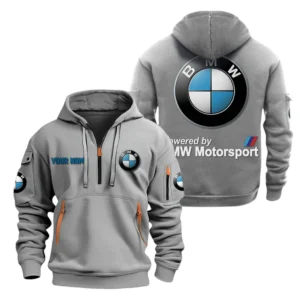 Racing Edition Car Hoodie Half Zipper, All Over Print Hoodie Gift For Racing Edition Car Enthusiasts CAR200 - Gray