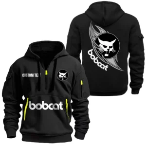 Hoodie Half Zipper Exclusive Logo Gift For Utility Vehicle Enthusiasts CAR170 - Black