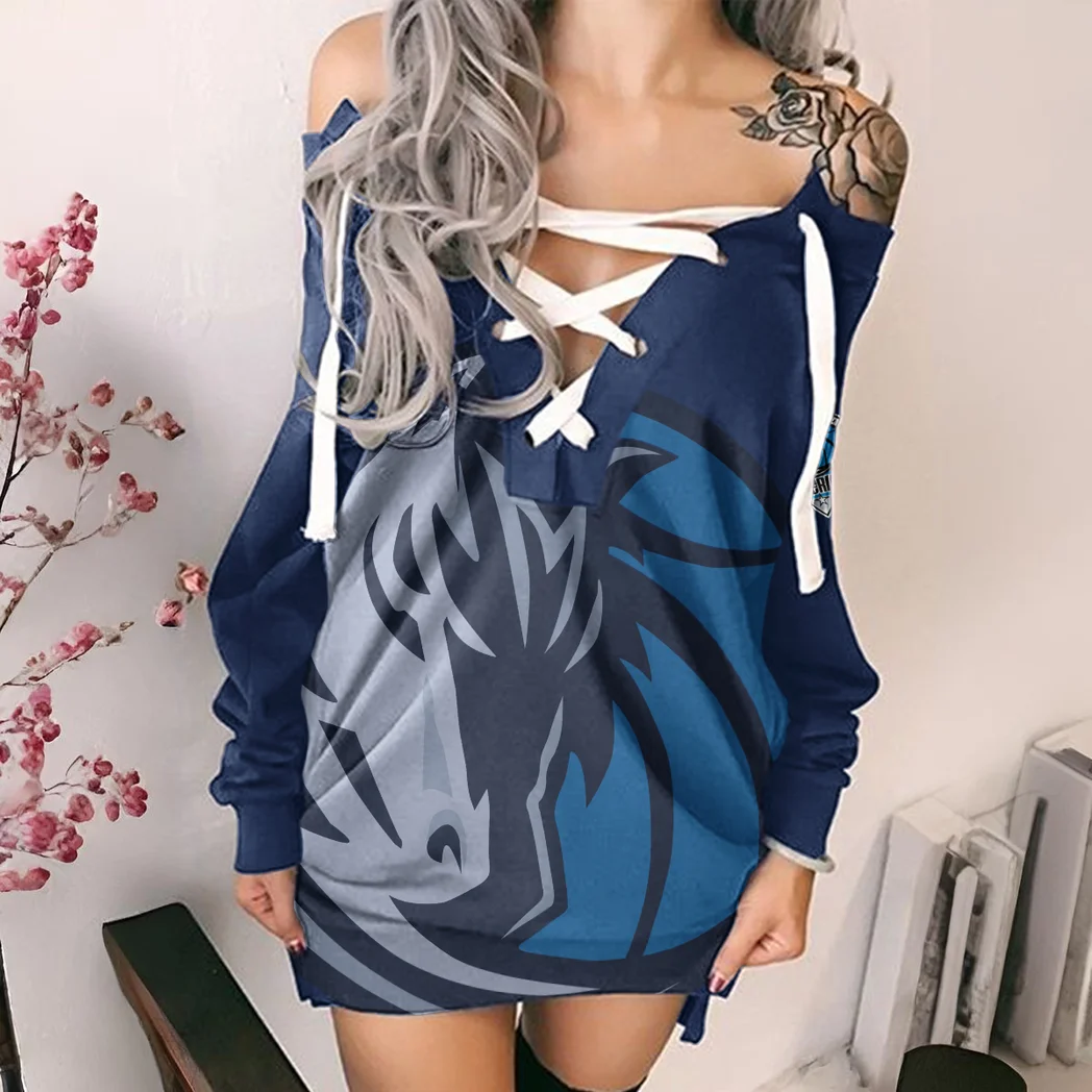 Bold Basketball Fans Lace-Up Sweatshirt For Women, Sport-Inspired Lace-Up Pullover HVN1278