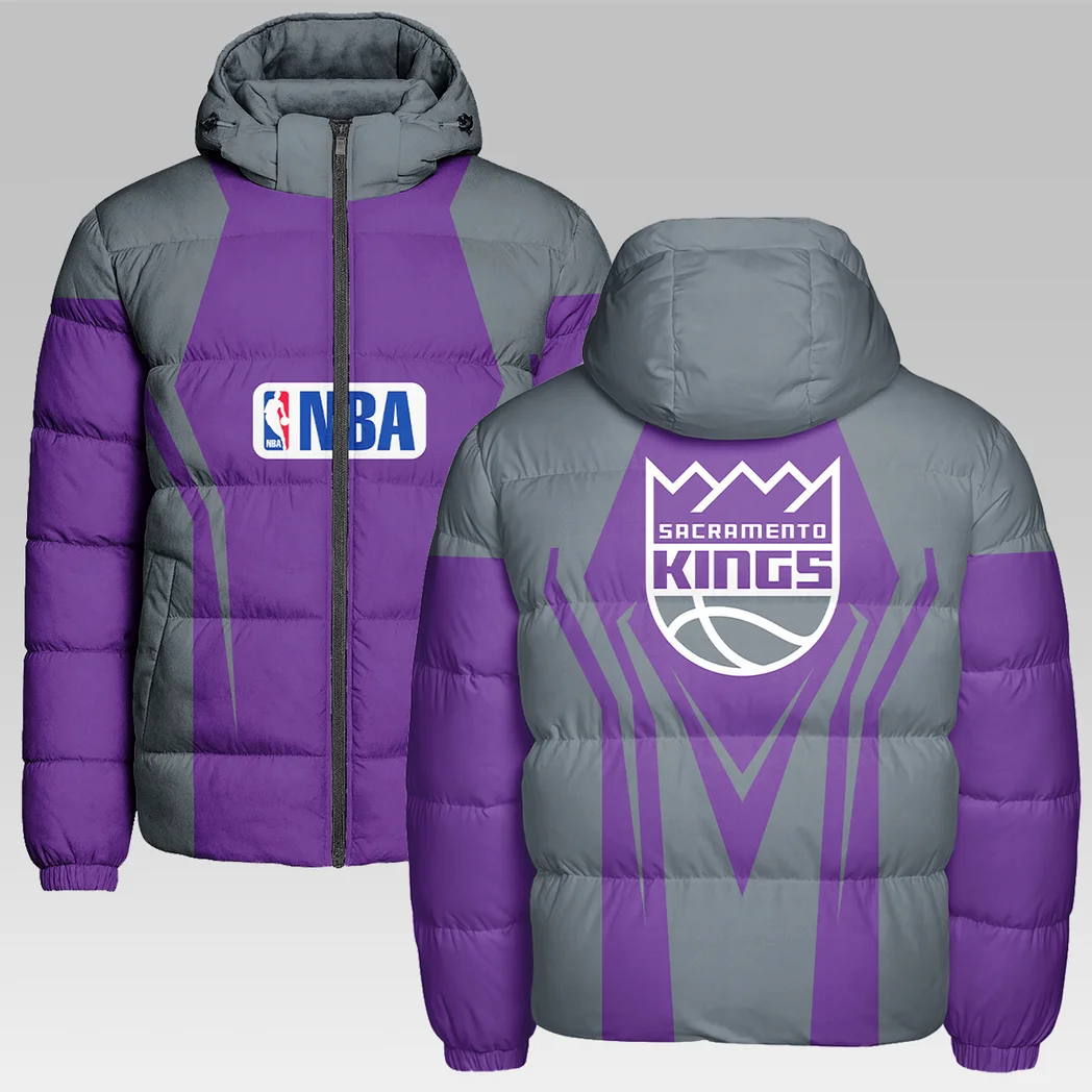 Bold Basketball Nation Hooded Cotton Jacket, Stadium Cold-Day Essential HVN1274