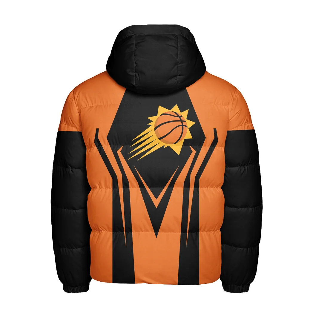 Bold Basketball Nation Hooded Cotton Jacket, Streetwear Style Fan Jacket HVN1274 - Image 3