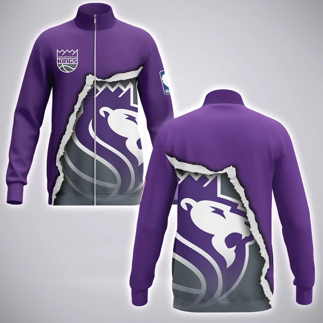 Bold Basketball Nation Stand Collar Jacket, Game Ready Sport Inspired Jacket HVN1273