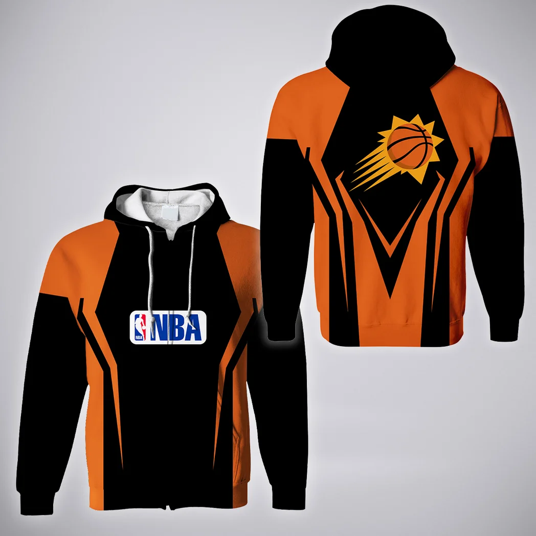 Bold Basketball Nation Zipper Hoodie, Game Day Full-Zip Hoodie HVN1274