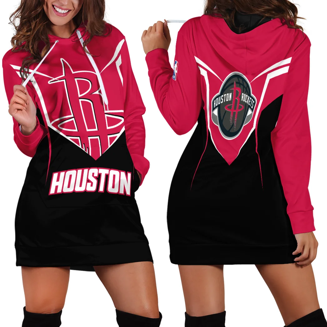 Bold Court Energy Hoodie Dress For Women, Sporty Women's Hoodie Dress HVN1279