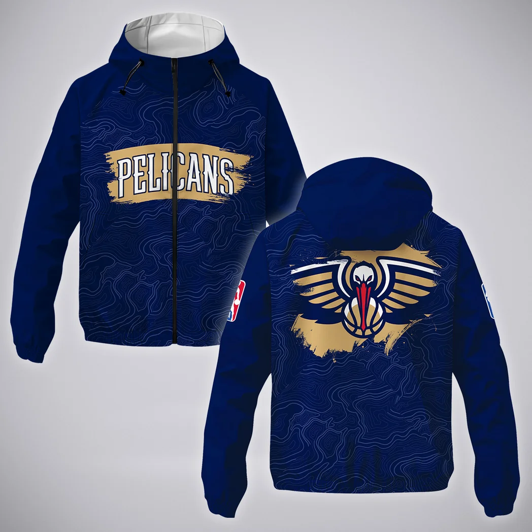 Bold Hoop Nation Windbreaker Jacket, Game Day Waterproof Jacket HVN1276