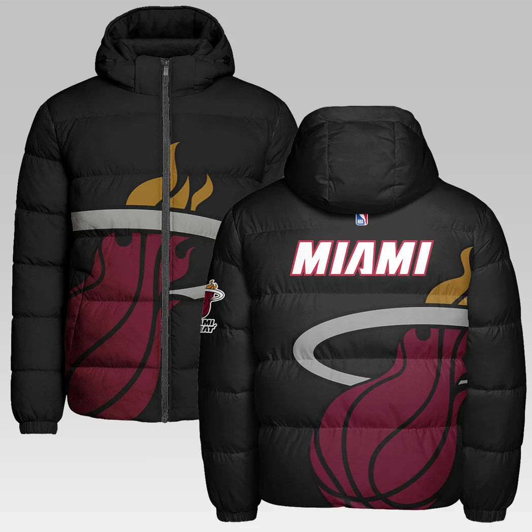 Bold Hoop Spirit Hooded Cotton Jacket, Game Day Cold-Weather Gear HVN1278
