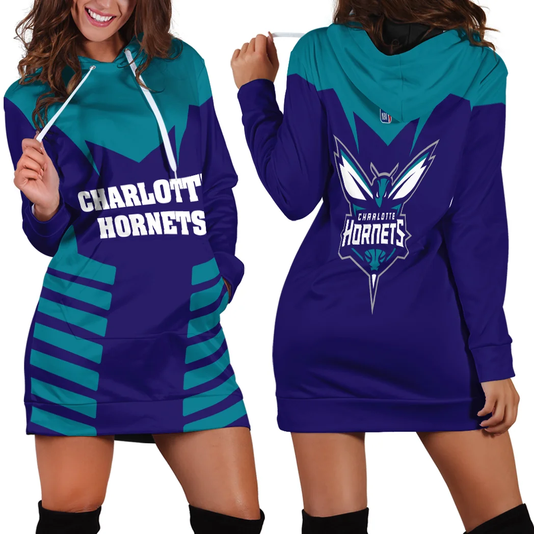 Bold Supporter Crew Hoodie Dress For Women, Heritage Fan Hoodie Dress HVN1272