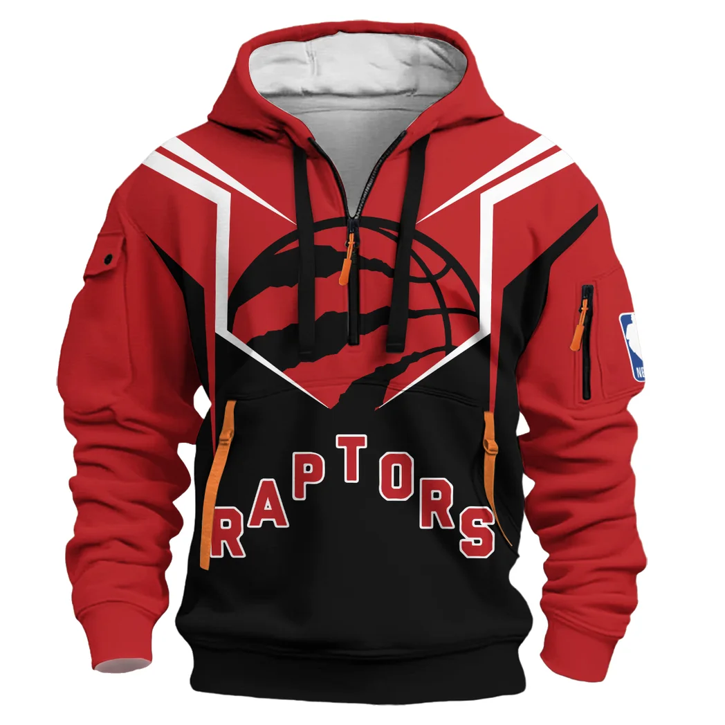 Bold Supporter Crew Hoodie Half Zip 3D, All-Season Fan Half-Zip Hoodie HVN1279 - Image 2