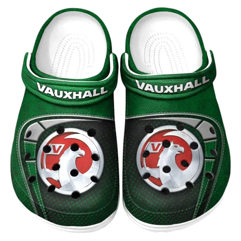British Car Culture Clog, Stylish All Over Print Lightweight Shoes for Auto Fans and Streetwear Style CAR177 - Green