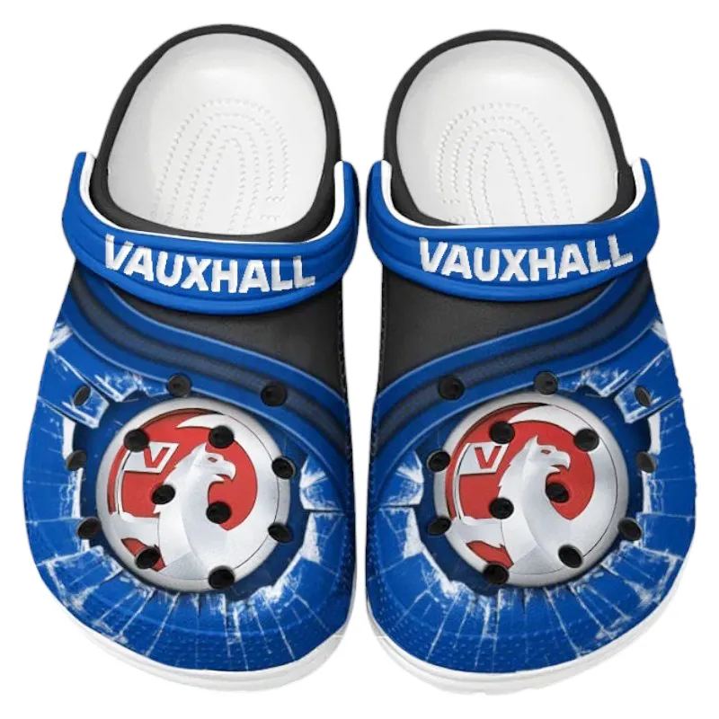 British Car Culture Clog, Stylish All Over Print Lightweight Shoes for Auto Fans and Streetwear Style CAR188 - Blue