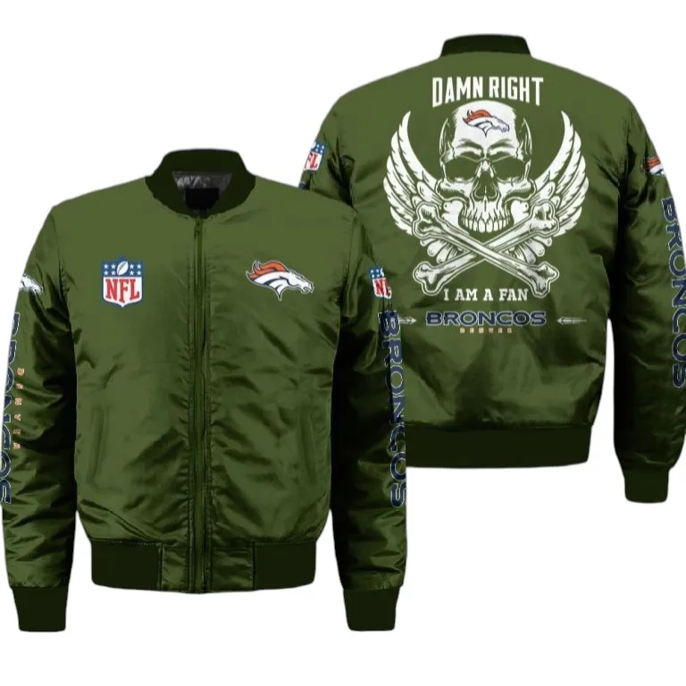 Bronze Crew Bomber Jacket, Classic Bomber Jacket Fans NFL136