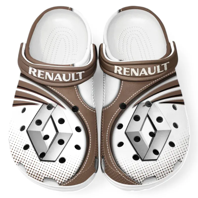 Brown Custom European Automobile All Over Print Clog, Car Culture Inspired Footwear Gift for Men and Women CAR181