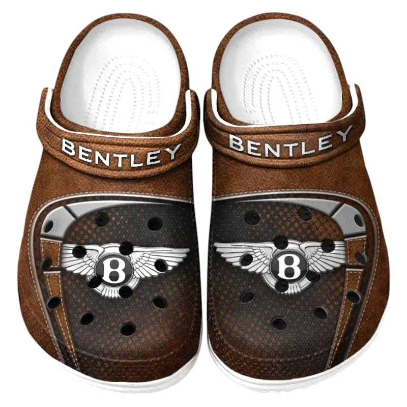 Brown Custom Exclusive Prestige Vehicle All Over Print Clog, Car Culture Inspired Footwear Gift for Men and Women CAR177
