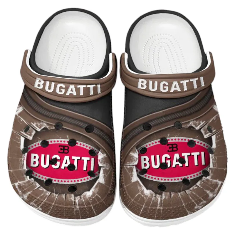 Brown Custom Exotic Automobile All Over Print Clog, Car Culture Inspired Footwear Gift for Men and Women CAR188