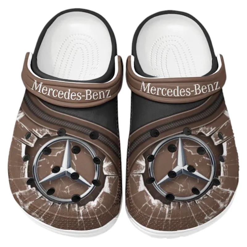 Brown Custom Luxury Car All Over Print Clog, Car Culture Inspired Footwear Gift for Men and Women CAR188