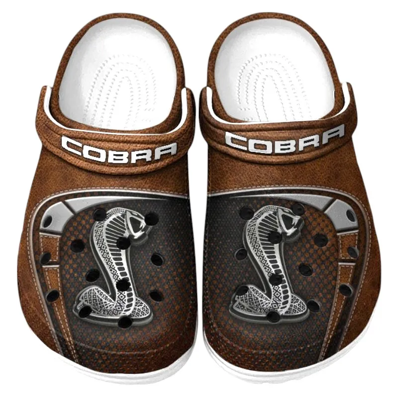 Brown Custom Performance Road Car All Over Print Clog, Car Culture Inspired Footwear Gift for Men and Women CAR177