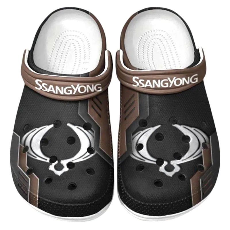 Brown Custom Urban SUV All Over Print Clog, Car Culture Inspired Footwear Gift for Men and Women CAR185