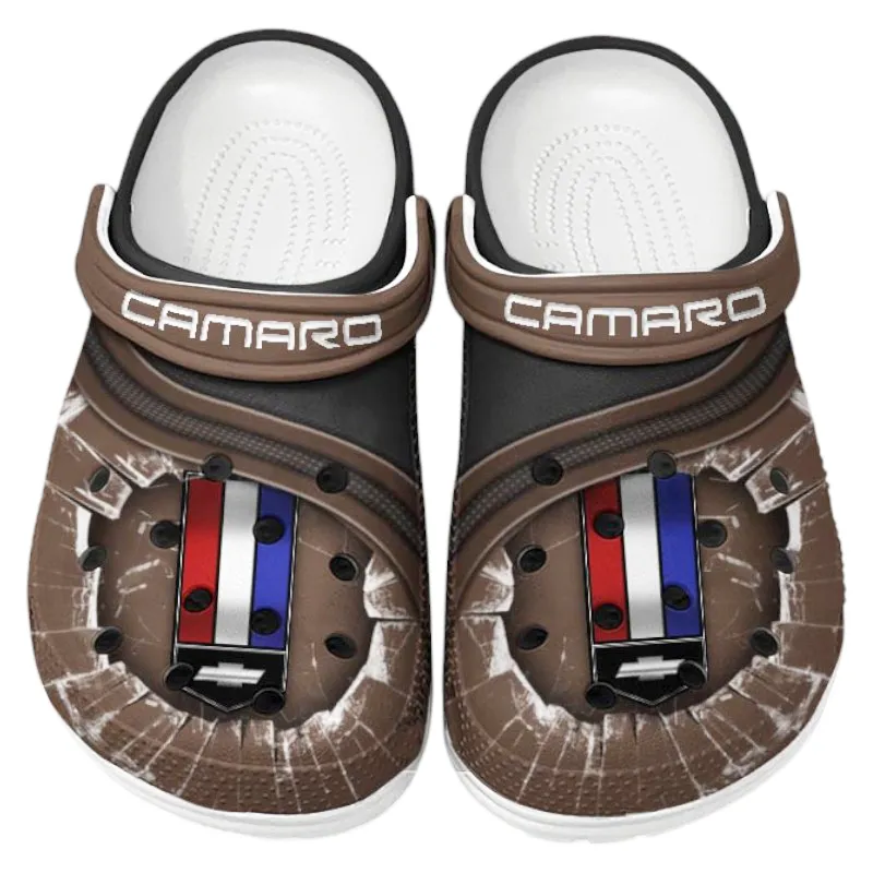 Brown Edition Performance Sedan Inspired All Over Print Clog, Perfect Gift Footwear for Automotive Enthusiasts CAR188