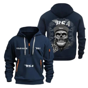 Exclusive Logo Hoodie Half Zipper For Lightweight Commuter Enthusiasts, Gift For Lightweight Commuter Fans CAR166 - Navy